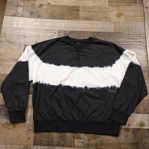 Human Nation‎ sweatshirt adult 6/XL white black gender neutral streetwear lounge